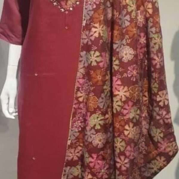 Roman Silk Real Mirror Work Suit with Stall Digital Dupatta