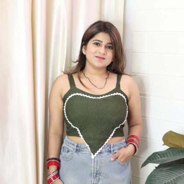 sweet heart neck padded top