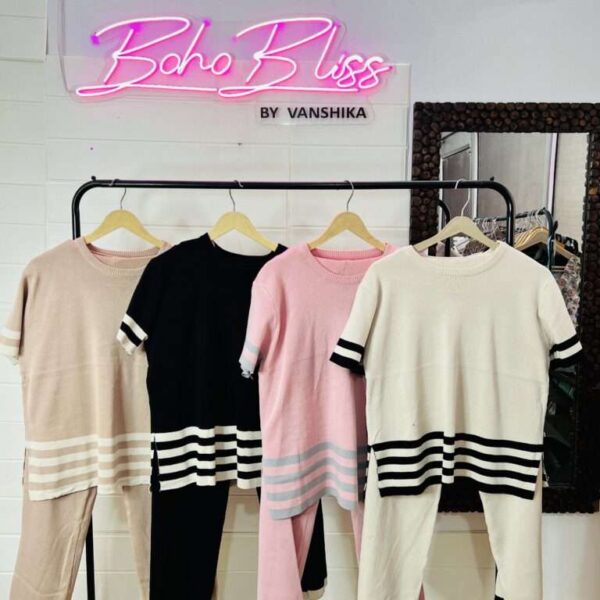 Casual knit co ord set