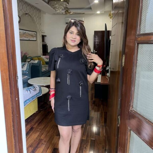 Flower t shirt dress
