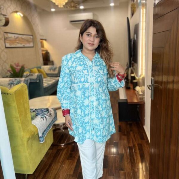 bloom and blue co ord set