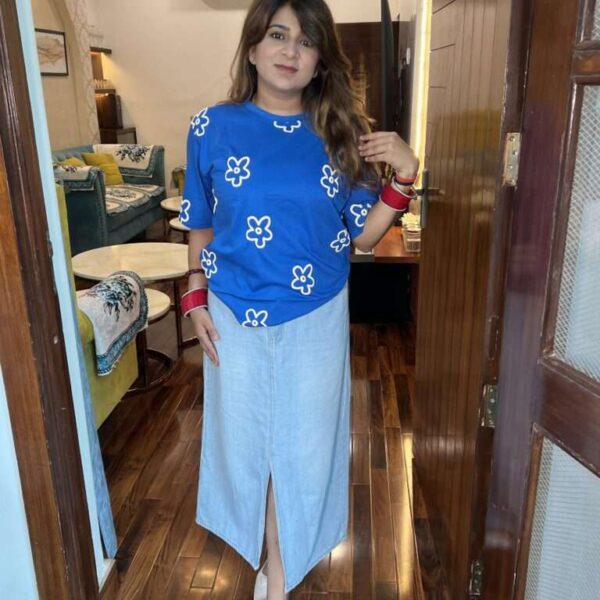 FLOWER OVERSIZED T SHIRT