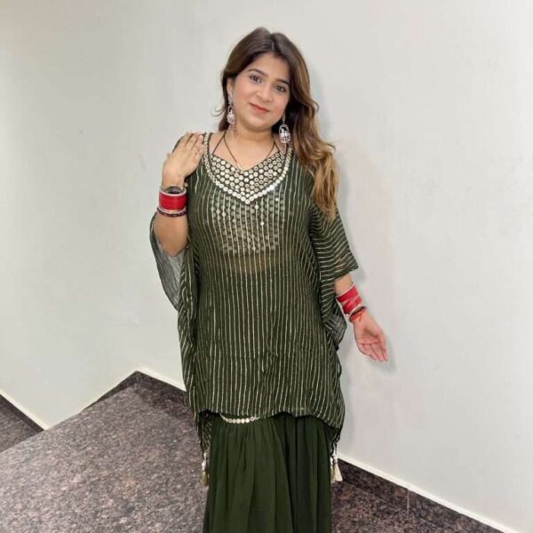 Zehra Mirrorwork Sharara Set
