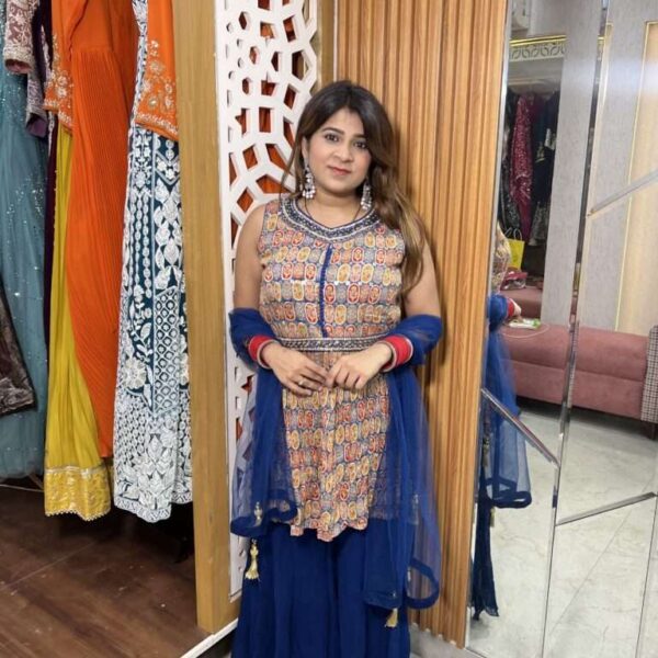 Royal Rust Sharara Set
