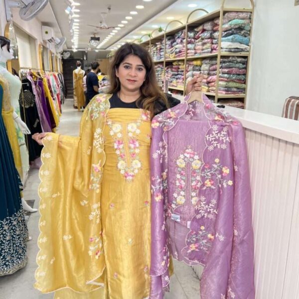 Petals Unstitched suit Set