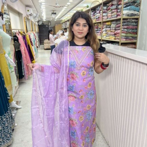 Blossom Breeze Unstitched Suit Set