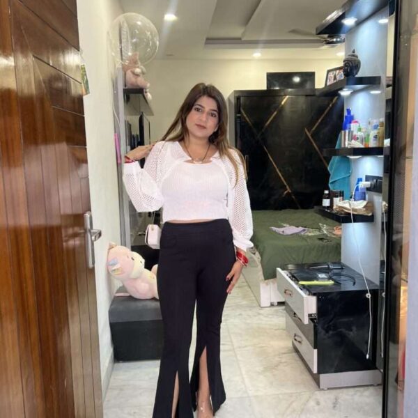 Chic Front-Slit Flared Pants