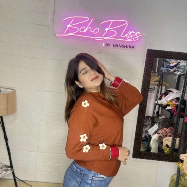 Bloom Charm Knitted Top